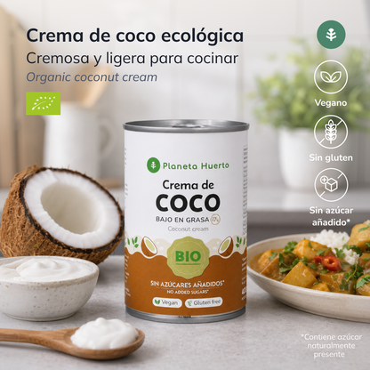Creme de coco para cozinhar ECO Planeta Huerto 400 ml
