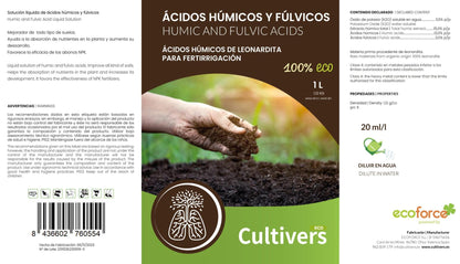 Cultivers Abono De Ácidos Húmicos Y Fúlvicos 10l. Fertilizante De Leonardita. Potencia La Fertilidad Del Suelo…_2