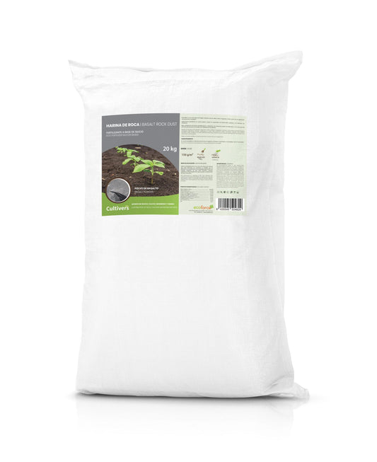 Cultivers Harina De Roca 20 Kg Mineral Fertilizante De Basalto | Silicio 46% Hierro 12% Calcio 11% Y Magnesio 9%…_0