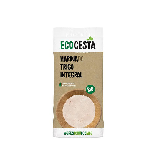 Farinha de Trigo Integral Biológica, 500 G Ecocesta
