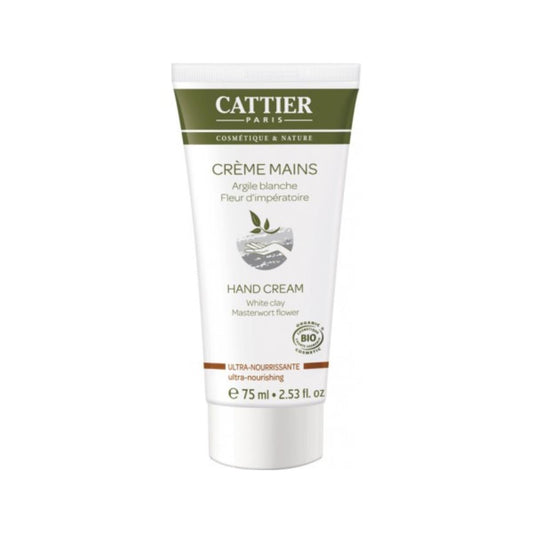 Creme de Mãos Ultra Nutritivo Cattier com Argila Branca 75 ml