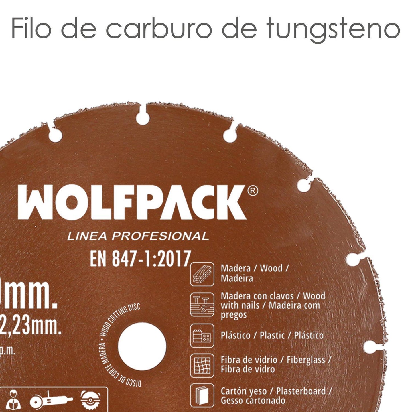 Disco Corte Madera / Plastico Ø 115 Mm. Filo De Carburo De Tungsteno_3