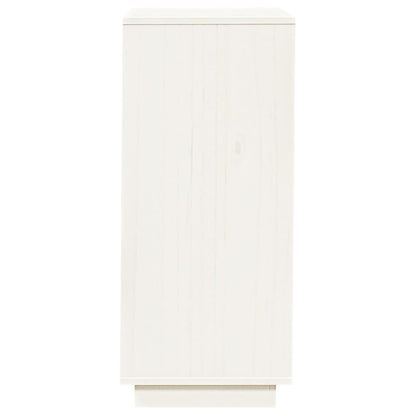 Armario Zapatero De Madera Maciza De Pino Blanco 35x35x80 Cm / Vetonek_0