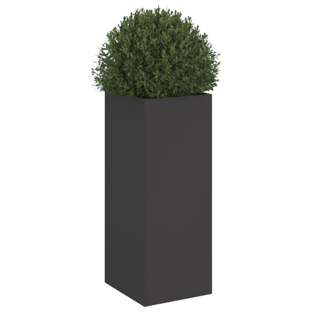 Jardinera Acero Negro 32x29x75 Cm_3
