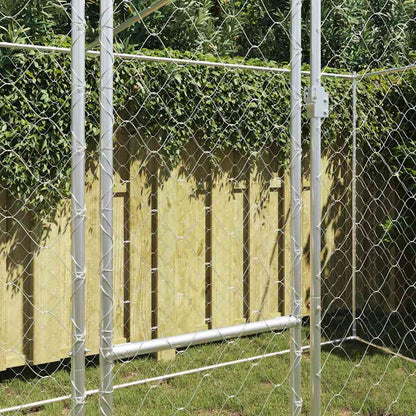 Jaula Para Perro Plateado 400 X 200 X 200 Cm Acero Galvanizado_2