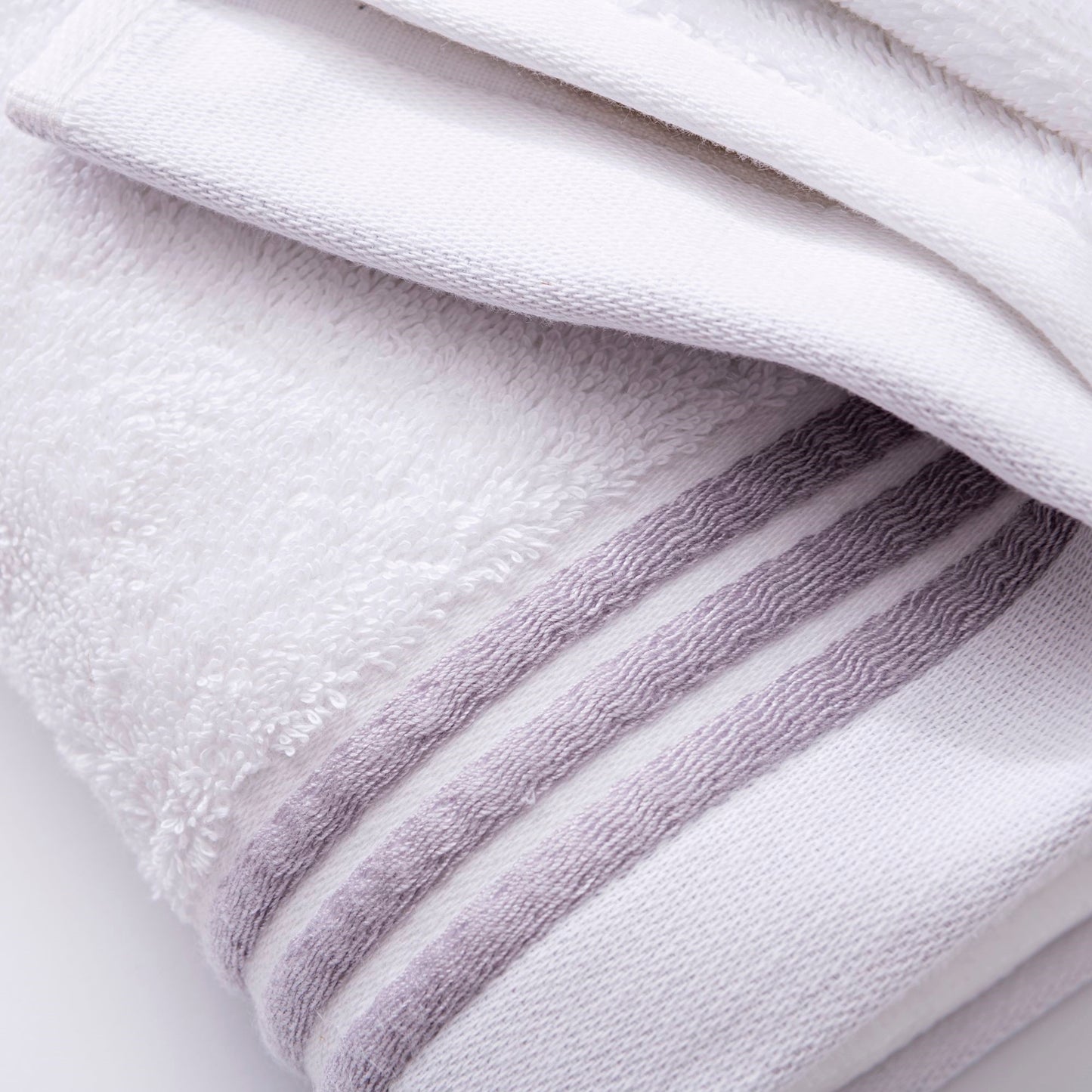 Toalla De Baño 90x150cm 100% Algodón 550gsm Blanco Con Rayas Scalpers Home_4