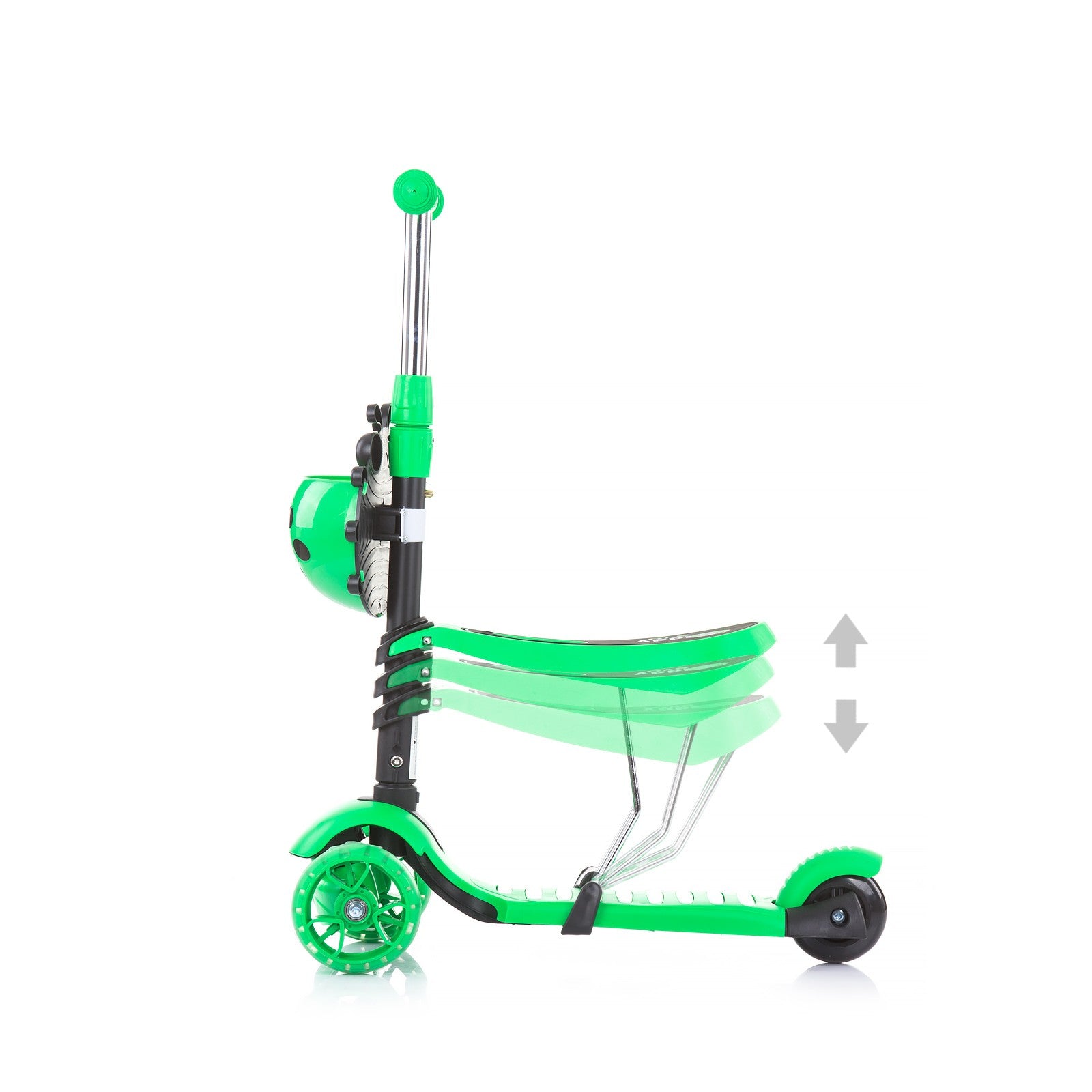 Patinete Infantil Con Manillar Parental Kiddy Evo Lime_2