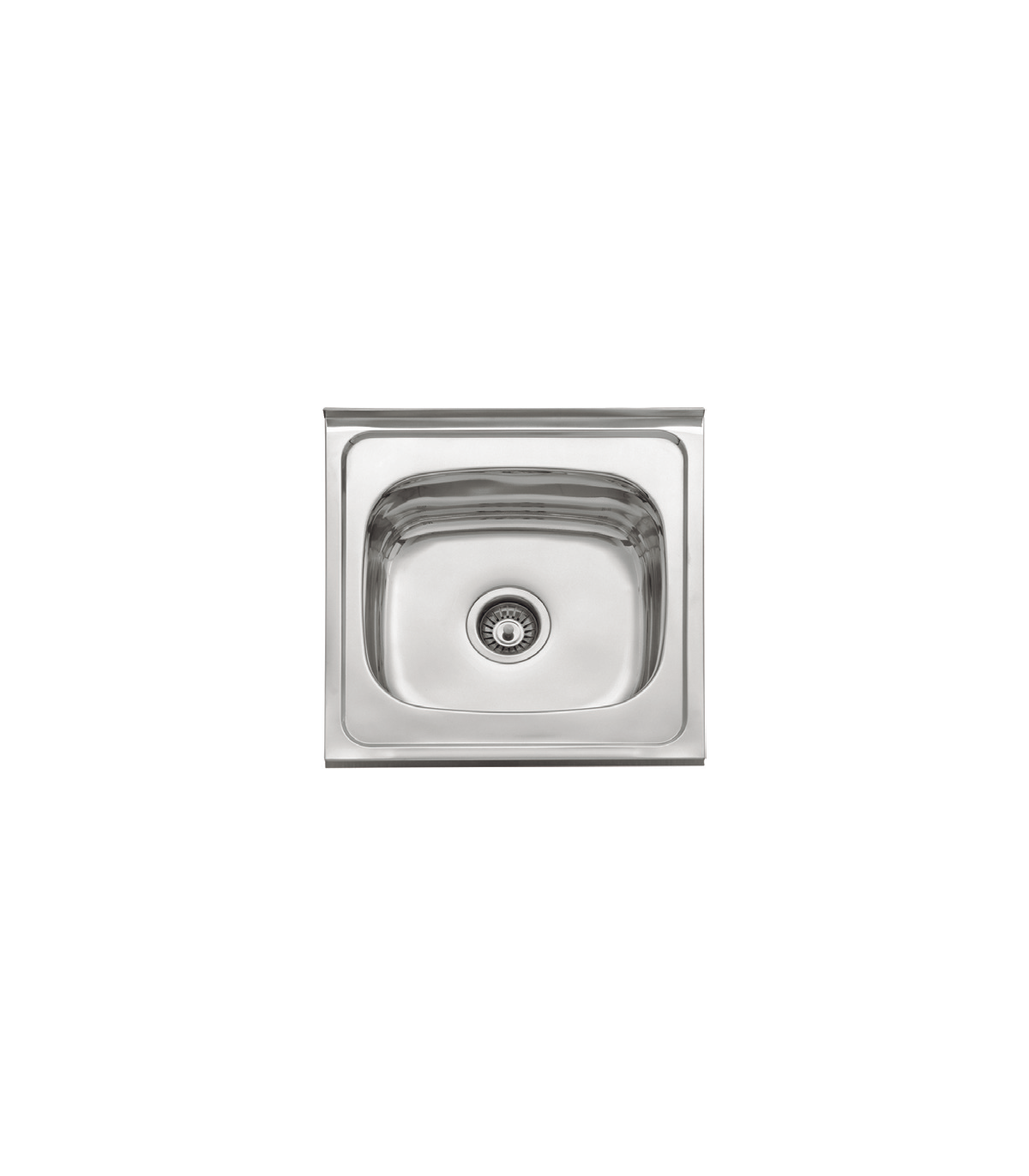 Fregadero De Un Seno Para Mueble Con Orificio Modelo Finlandia, 15 Cm(alto)51-34-36,5 Cm(a_0