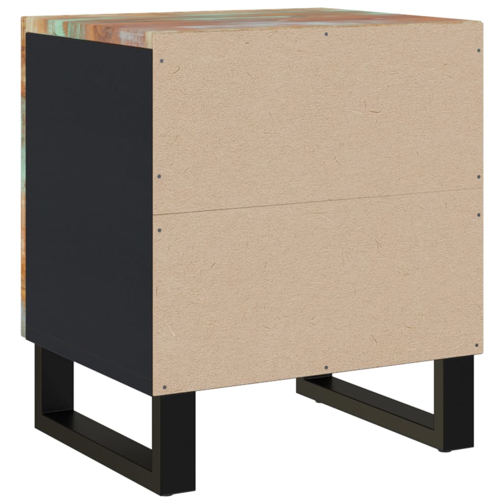 Mesitas De Noche 2 Uds De Madera Maciza Reciclada 40x33x46 Cm_2