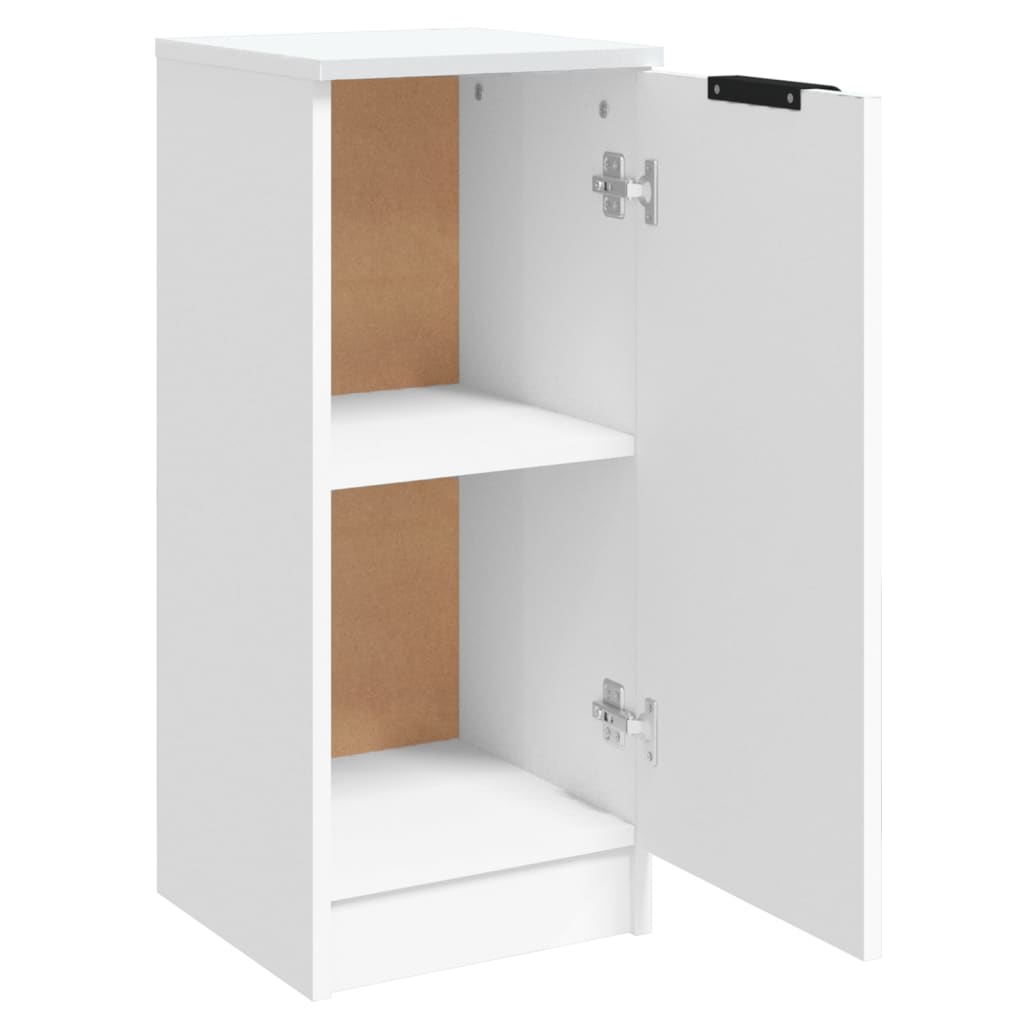 Aparador De Madera Contrachapada Blanco 30x30x70 Cm / Vetonek_2
