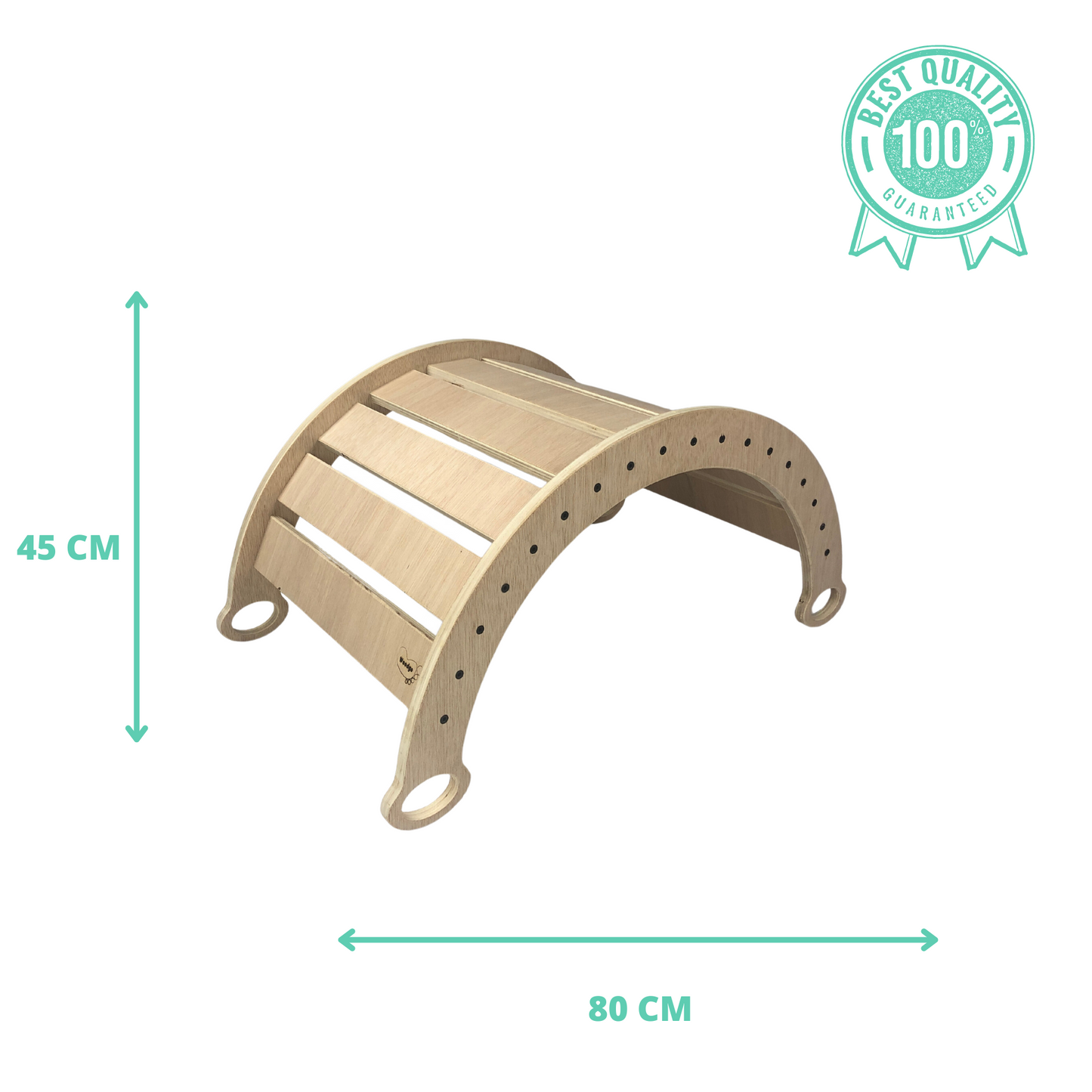 Arco/balancín De Aprendizaje Pikler De Madera. Med: 80 X 45 X 45 Cm. Arnksc0015. Woodgo.