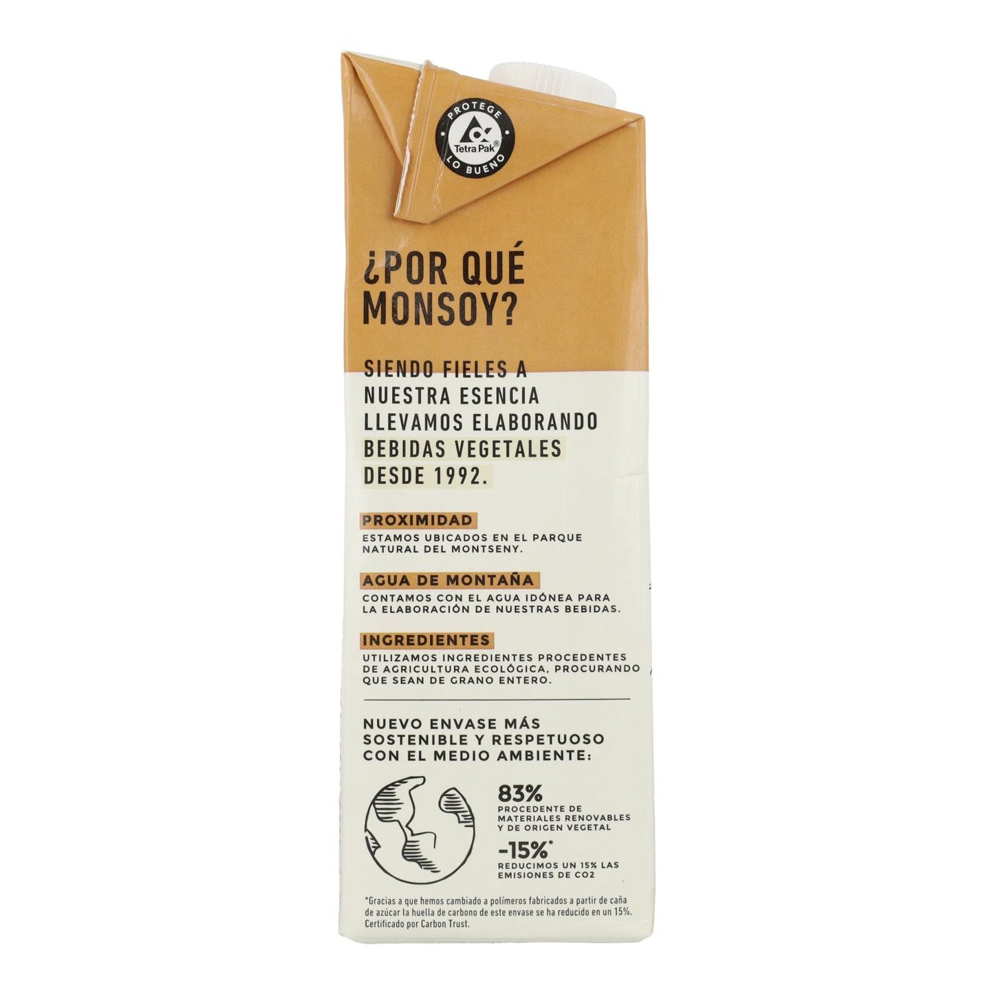 Bebida Biológica de Aveia e Amêndoa Monsoy 1 L