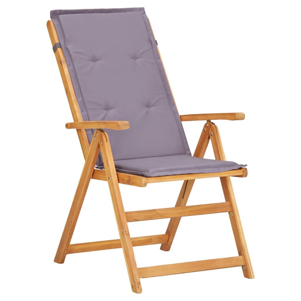 Vidaxl Sillas De Jardín Reclinables 2 Uds Madera Acacia Maciza Marrón_3