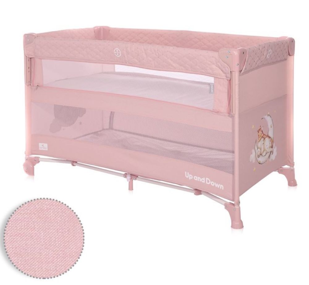 Cuna De Viaje Con Apertura Lateral Up And Down Mellow rose_0
