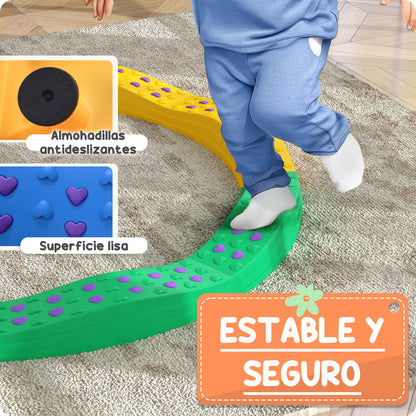 Aiyaplay Vigas De Equilibrio Para Niños De +3 Años De 8 Piezas Multicolor_5