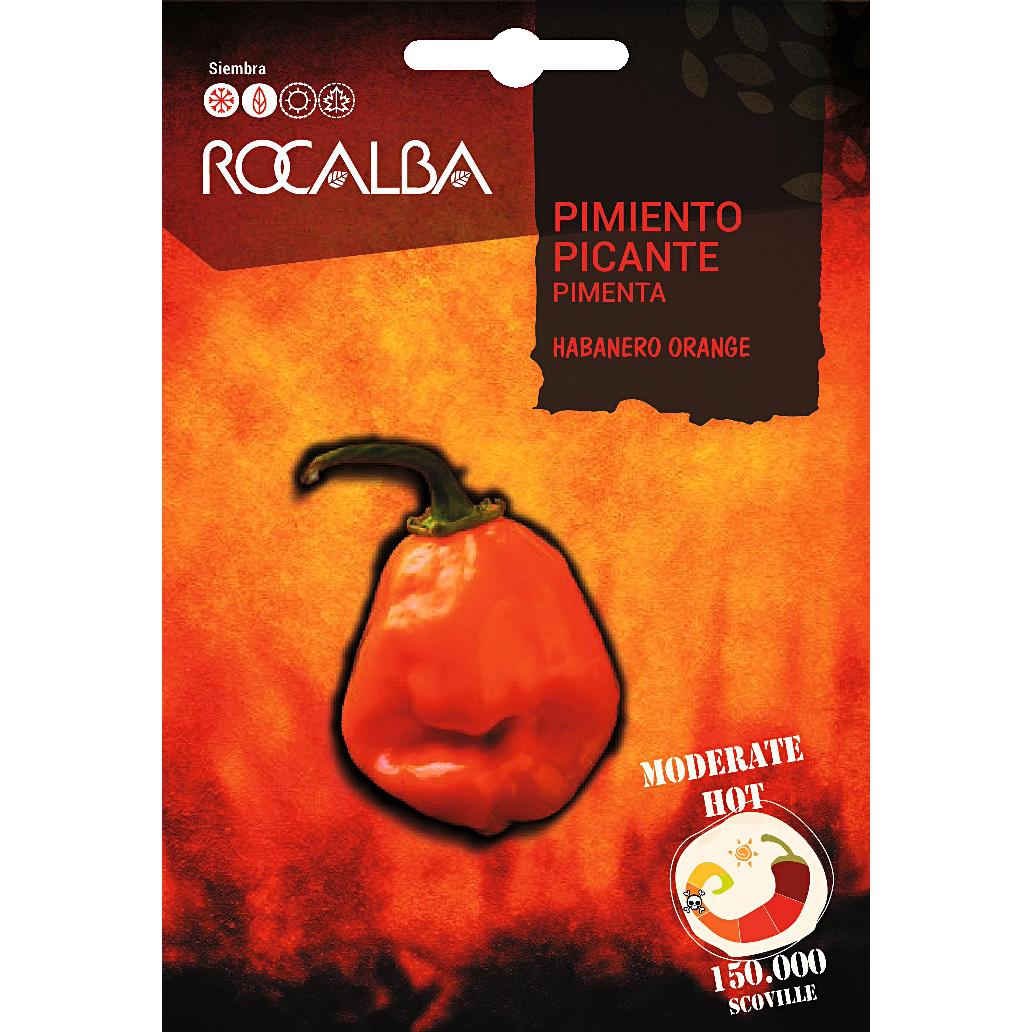 Sementes de pimento habanero laranja Rocalba