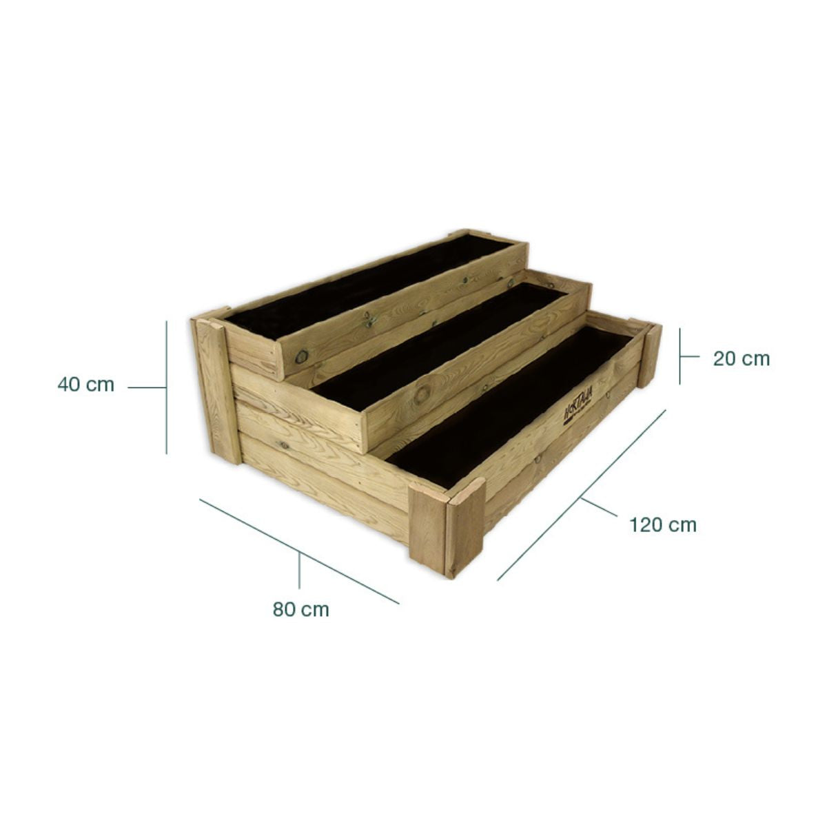 Escada de Jardim Box Stairs 120 Hortalia 140 L