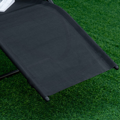 Outsunny Juego De 2 Tumbonas De Jardín Relax Con Reposapiés 160x59,5x83 Cm Negro_4