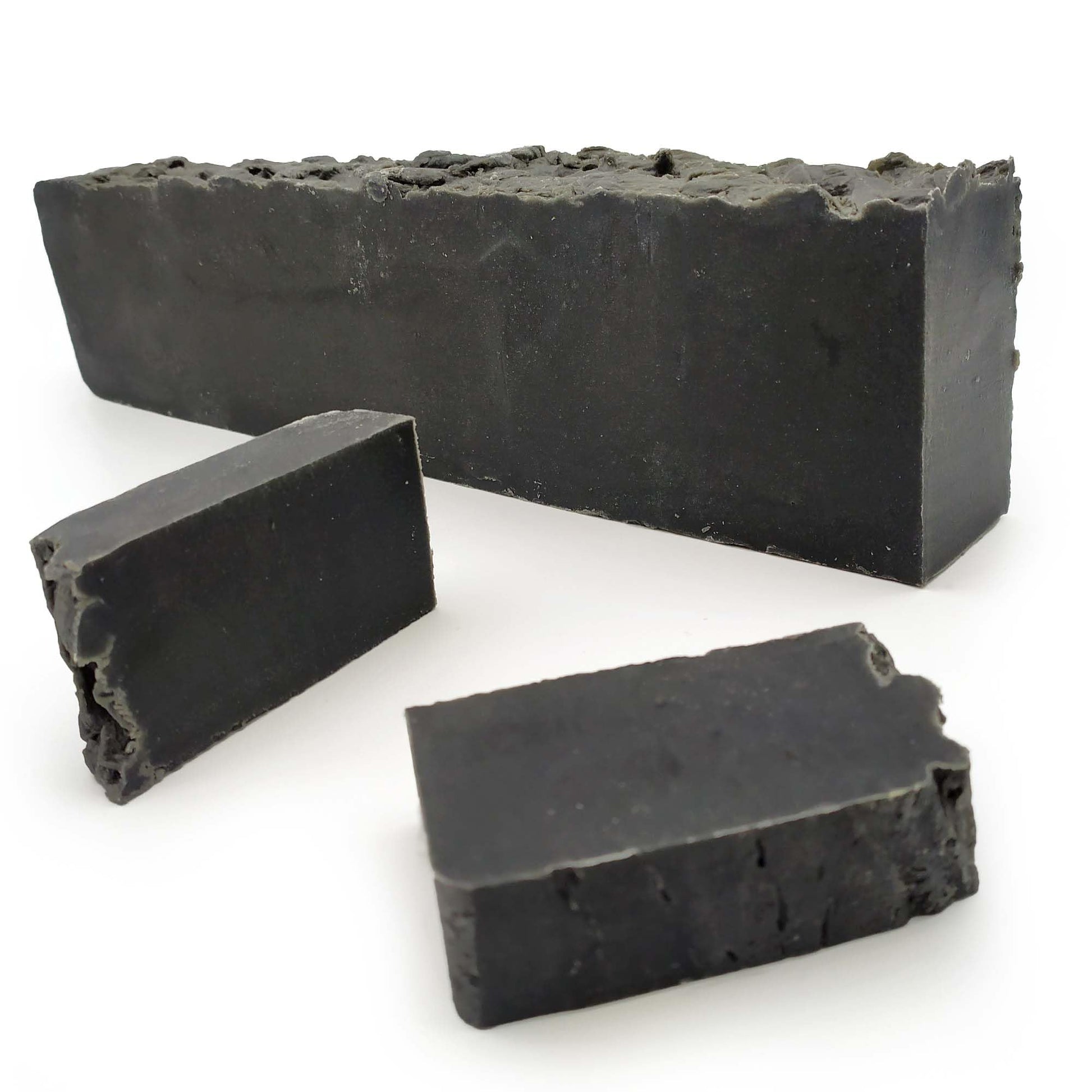 2 Barra Jabón Artesano Carbón Activo (1.2kg) Venta Al Por Mayor - Elimina Espinillas Y Puntos Negros - Piel Grasa Mixta_0