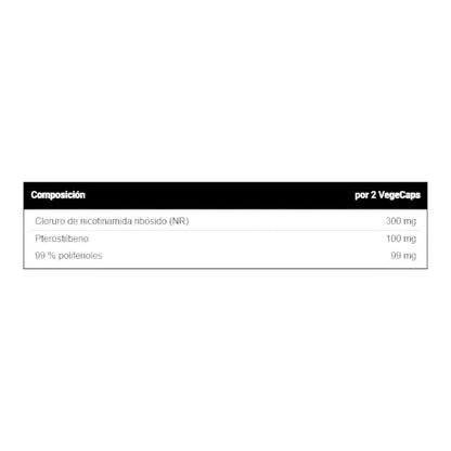 Nad+ &amp; Pterostilbene - 60 Cápsulas - Antioxidantes - Vitobest_1