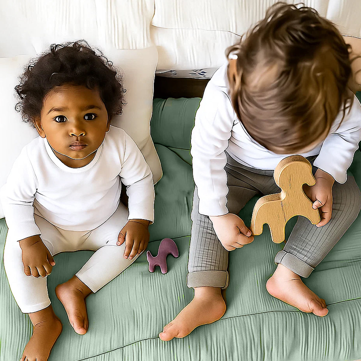 Edredón De Algodón Orgánico Verde_5