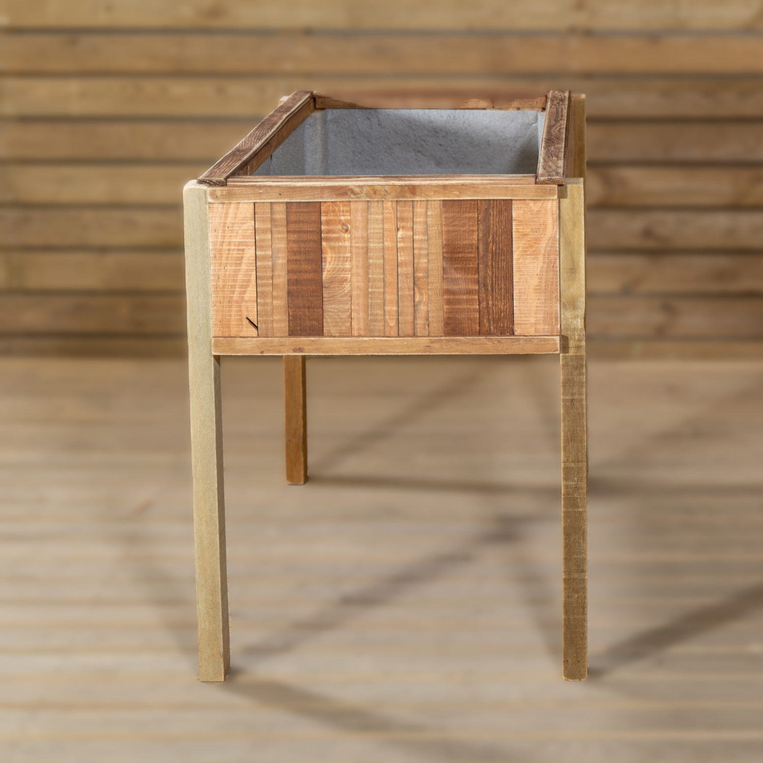 Mesa De Cultivo  Vintage 102x52x74 Cm Huerto Urbano  Con Maderas Recicladas Vidahuerto._5