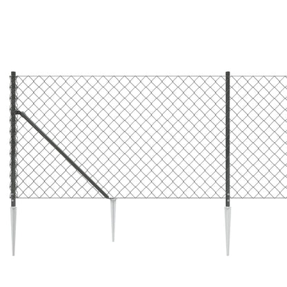 Cerca De Alambre Con Pinchos De Anclaje Gris Antracita 1,1x10 M / Vetonek_2