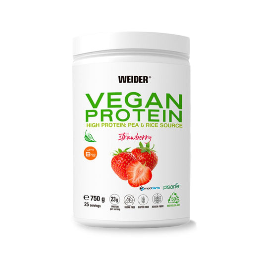 Proteína Vegan - Morango, 750g. Weider