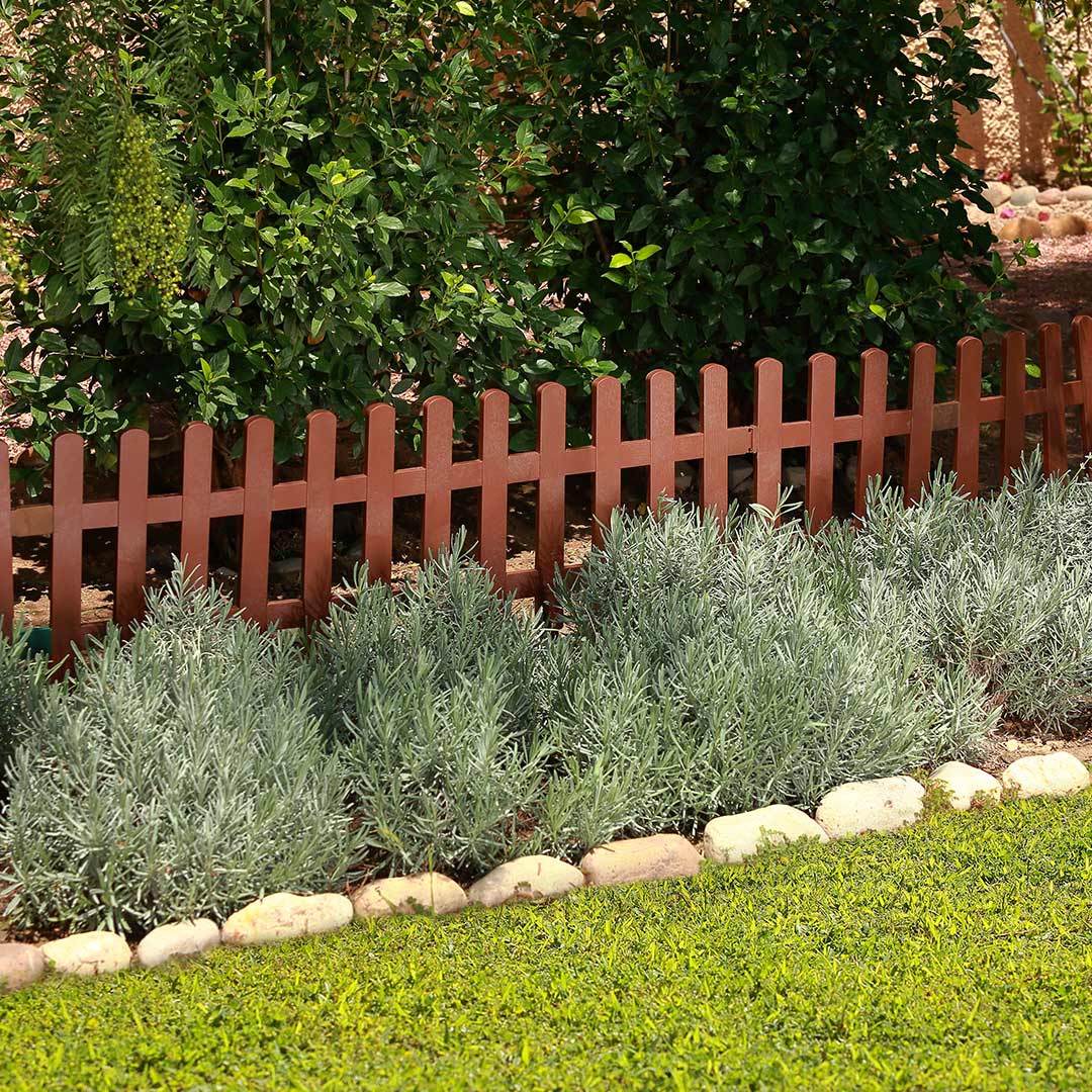 Pack 5 Mini Vallas Clickfence Lop Marrón - Ecológicas Y Versátiles - 0,35x0,55x0,02 M - Multicolor_2