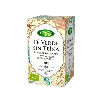 Chá verde Artemis sem cafeína, 20 saquetas