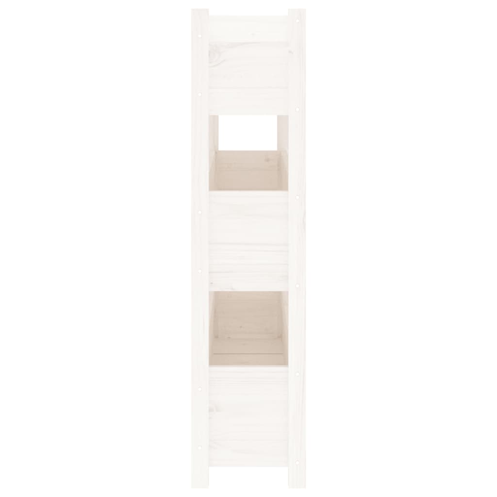 Jardinera De Madera Maciza De Pino Blanco 112x25x104,5 Cm_5