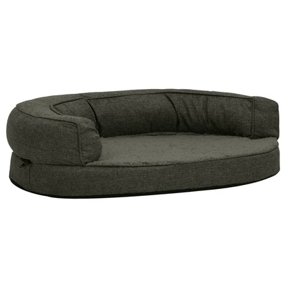 Vidaxl Colchón Para Cama De Perro Ergonómico Gris Oscuro 75x53 Cm_5