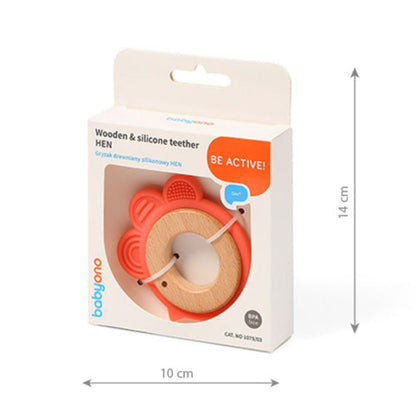 Gallina Mordedor De Madera Y Silicona_2