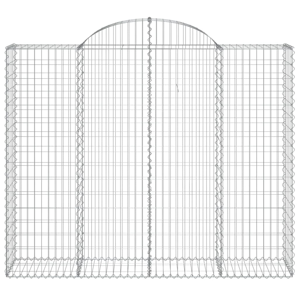 Cestas De Gaviones 7 Uds Forma De Arco Hierro 200x50x160/180 Cm_3