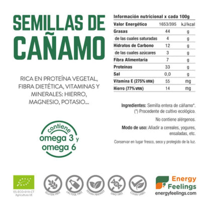 Semente de cânhamo biológica Doypack 1 kg
