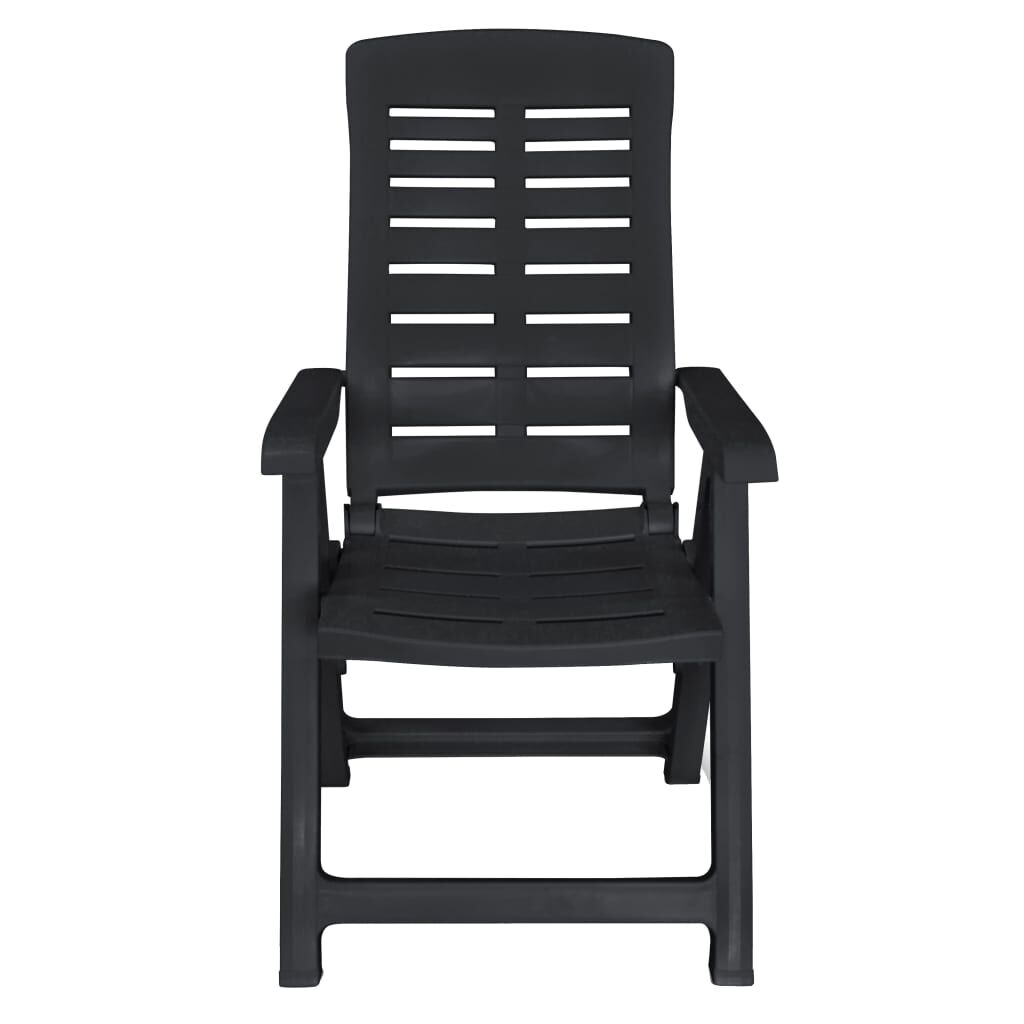 Vidaxl Conjunto De Comedor De Jardín 11 Piezas Plástico Gris Antracita_4
