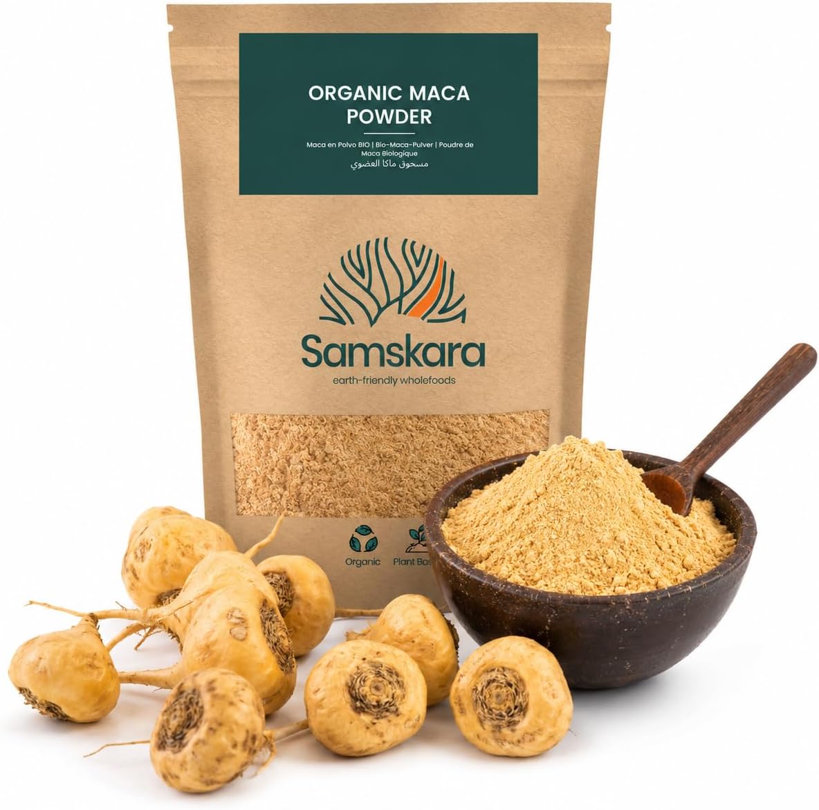 Maca En Polvo Bio - 1kg | Superalimento Ecológico Vegano Para Batidos, Smoothies Y Zumos, Sin Azúcares Añadidos_0