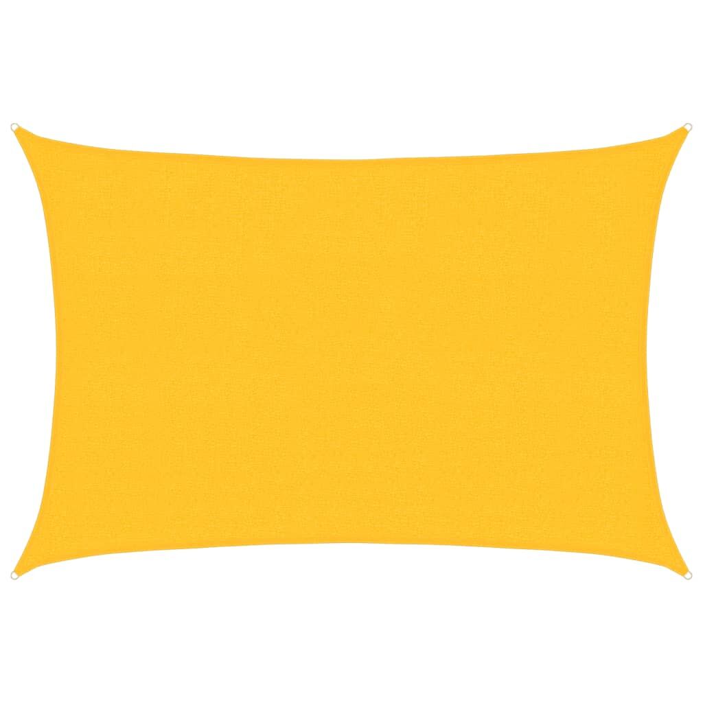 Vidaxl Toldo De Vela Hdpe Amarrilo 160 G/m² 2,5x4 M_0