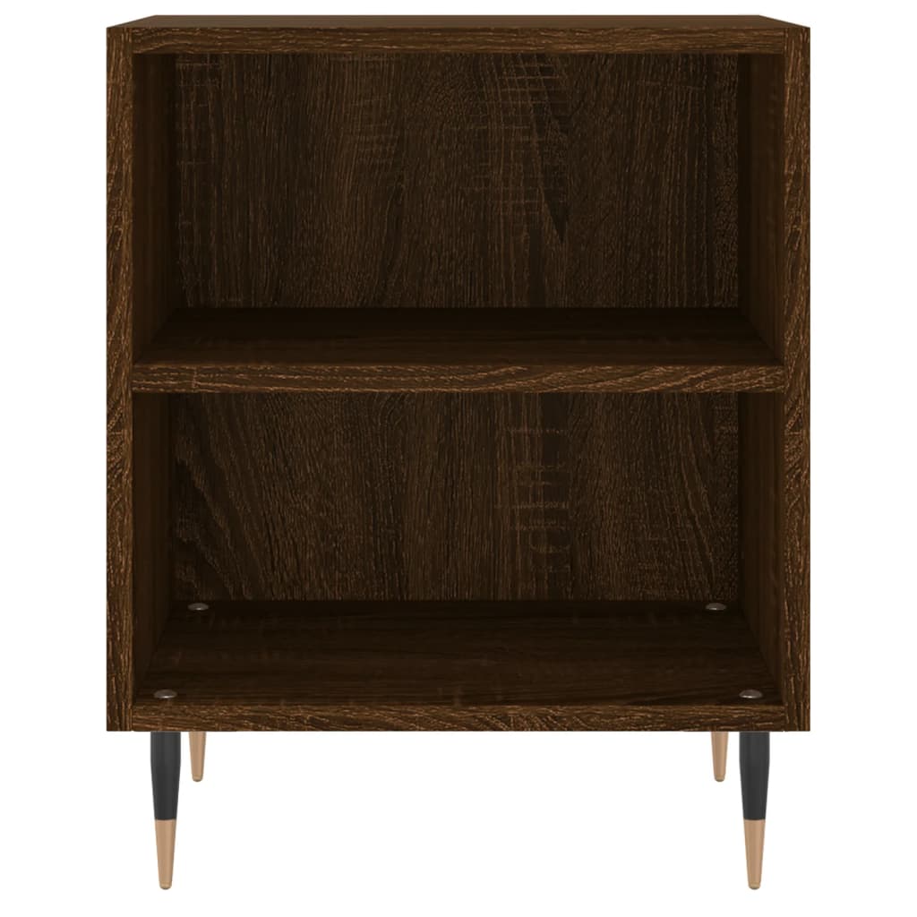 Mesita De Noche 2 Uds Madera Ingeniería Roble Marrón 40x30x50cm_3
