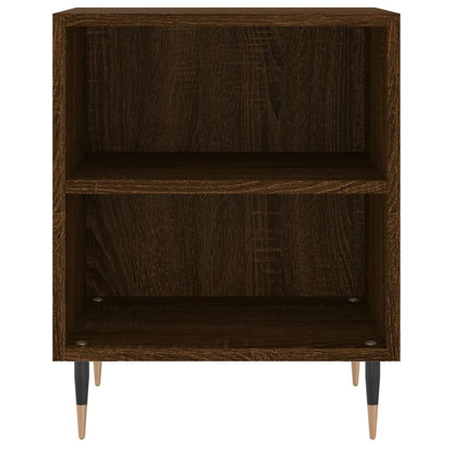Mesita De Noche 2 Uds Madera Ingeniería Roble Marrón 40x30x50cm_3