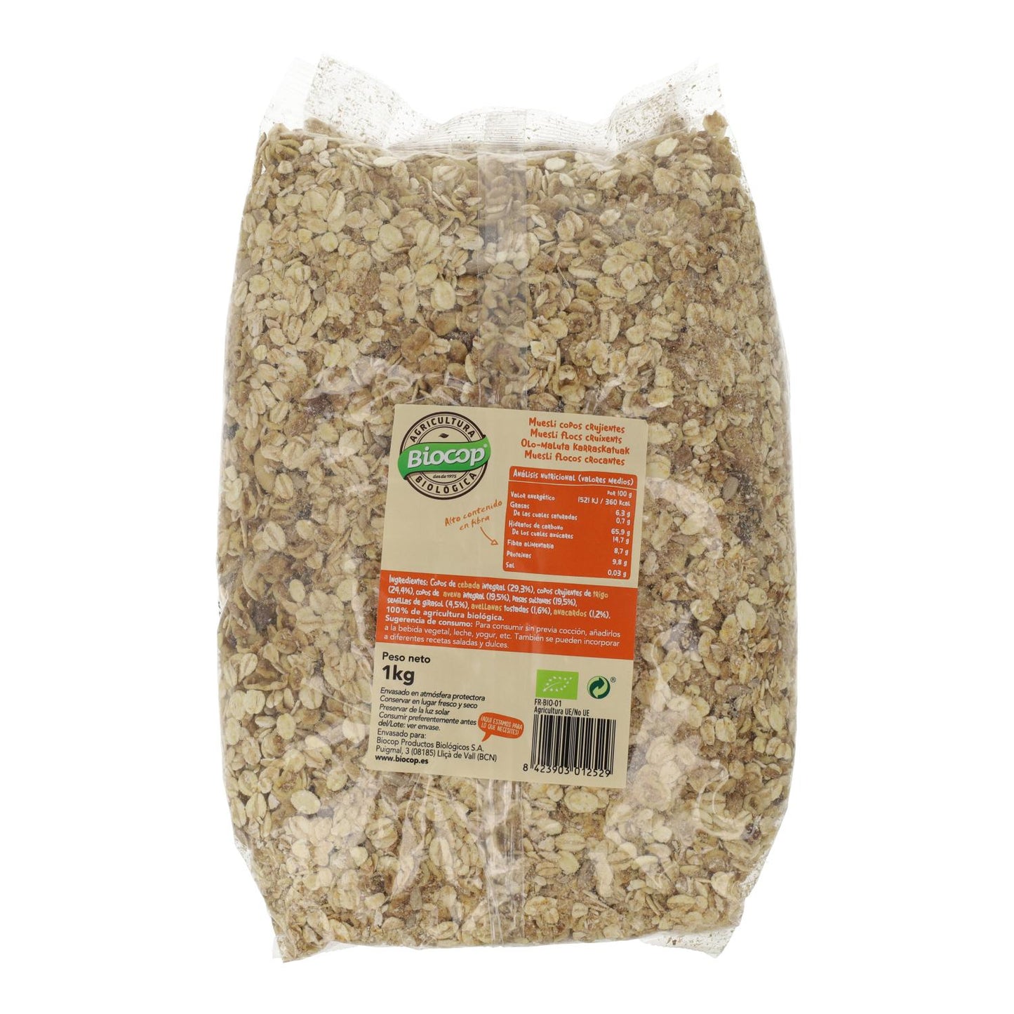 Muesli Flocos Crocantes Biocop 1kg