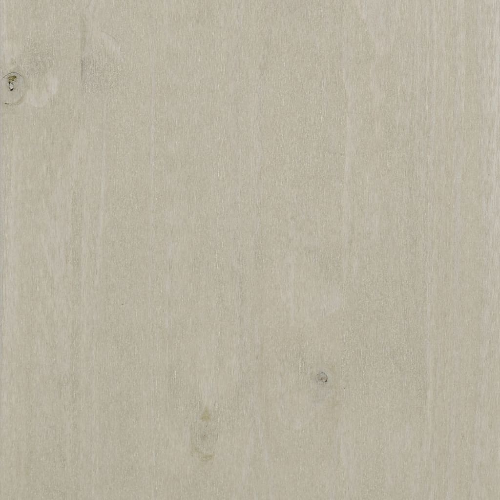 Aparador Superior Hamar Madera Maciza Pino Blanco 90x30x100 Cm / Vetonek_5