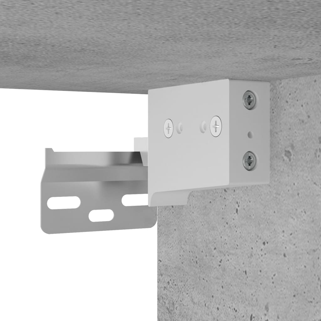Juego Muebles De Baño 4 Pzas Madera Contrachapada Gris Hormigón / Vetonek_1