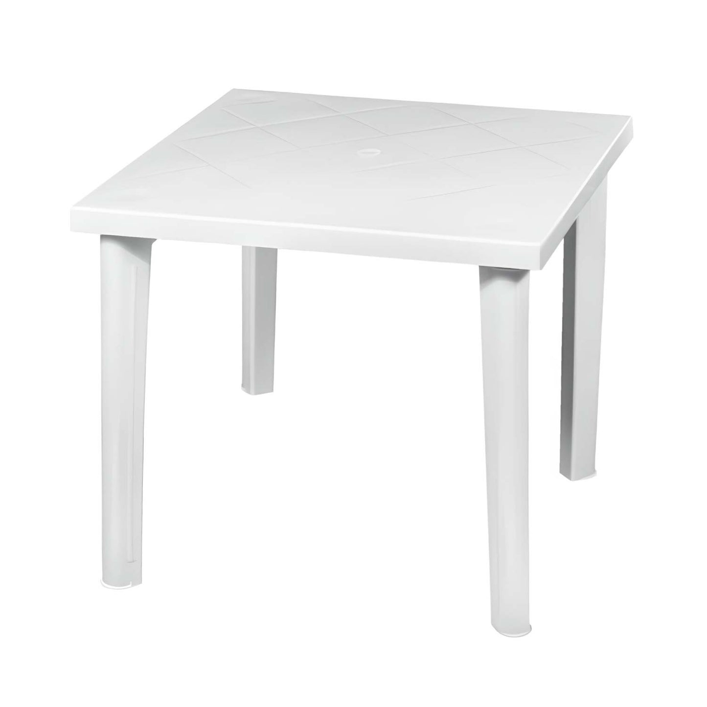 Mesa De Resina Cuadrada Elegia Blanca 79x79x72cm O91_0