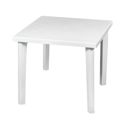 Mesa De Resina Cuadrada Elegia Blanca 79x79x72cm O91_0