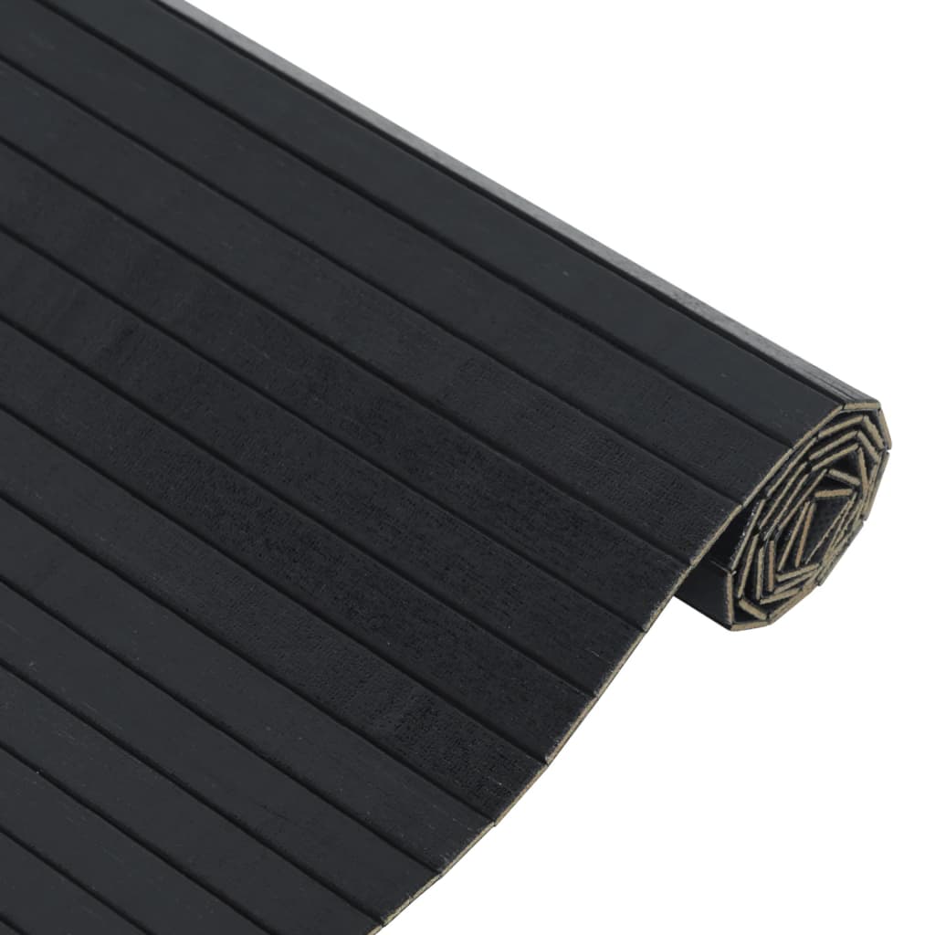 Alfombra Rectangular Bambú Negro 60x400 Cm / Vetonek_3