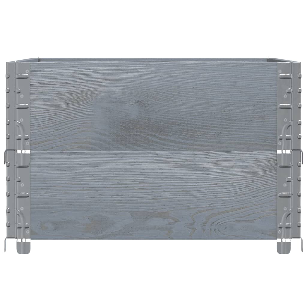 Jardinera De Madera Maciza De Pino Gris 80x60 Cm_3