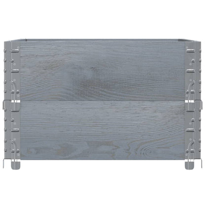 Jardinera De Madera Maciza De Pino Gris 80x60 Cm_3