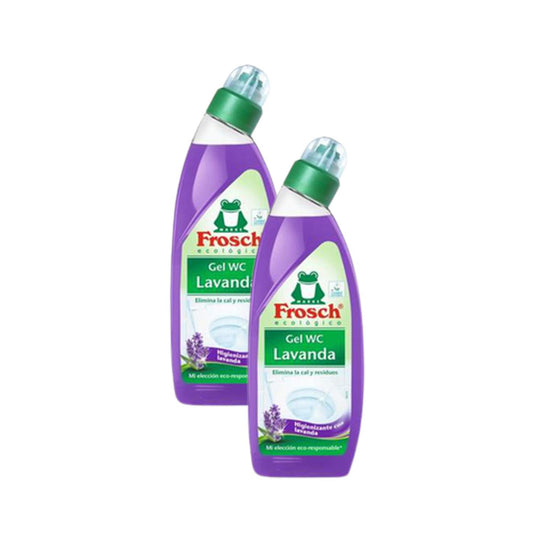 Gel de limpeza para sanitas Eco Frosch Lavanda, embalagem de 2 unidades x 750 ml 