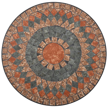 Vidaxl Set Mesa Y Sillas Bistró 3 Piezas Mosaico Cerámica Naranja/gris_3